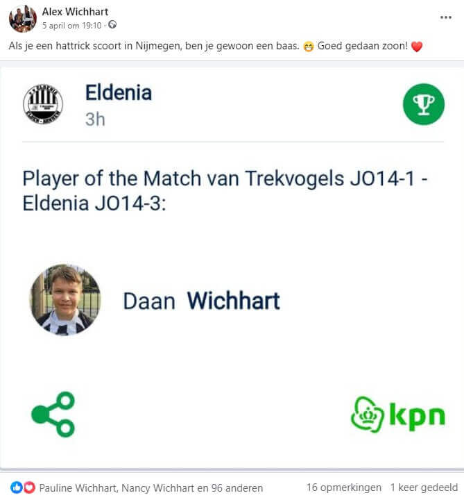 Daan Eldenia Hattrick