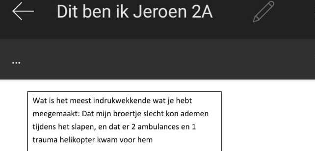 Jeroen over Daan