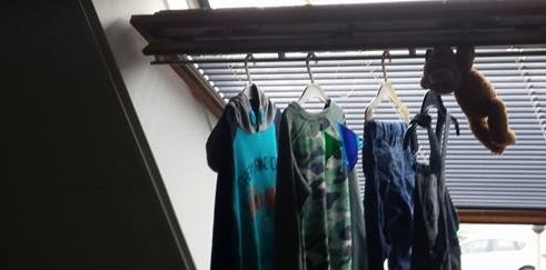 Kleren voor het raam